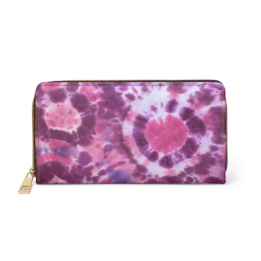 Pink Tye dye Zipper Wallet