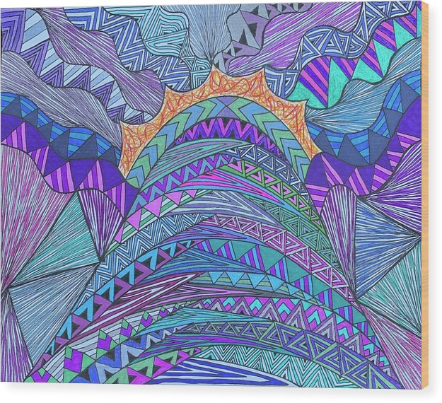 Mountain High - Wood Print