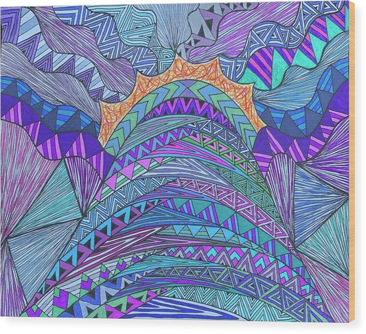 Mountain High - Wood Print