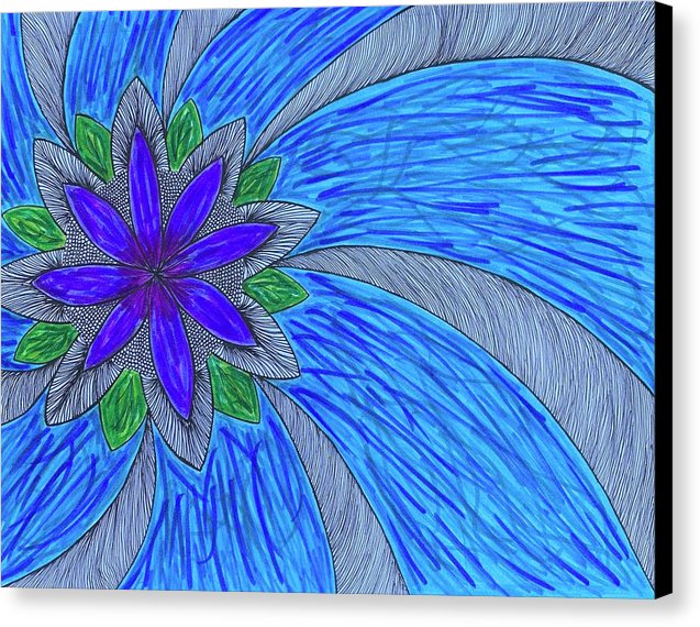 Shining Flower - Canvas Print