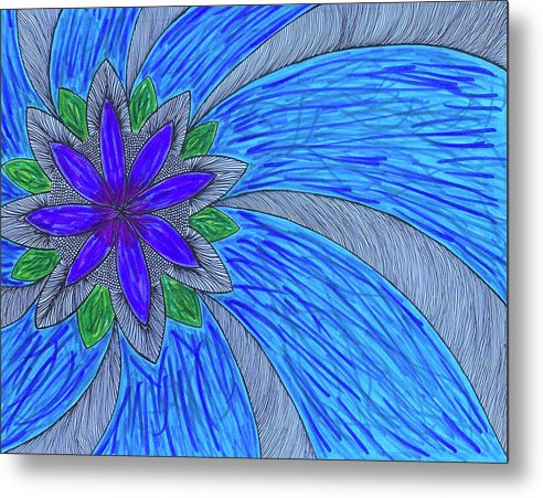 Shining Flower - Metal Print