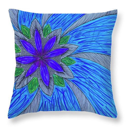 Shining Flower - Throw Pillow