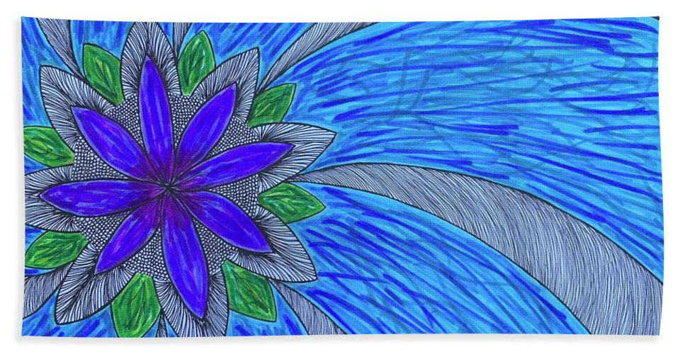 Shining Flower - Beach Towel