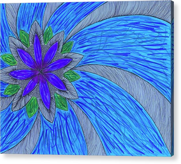 Shining Flower - Acrylic Print