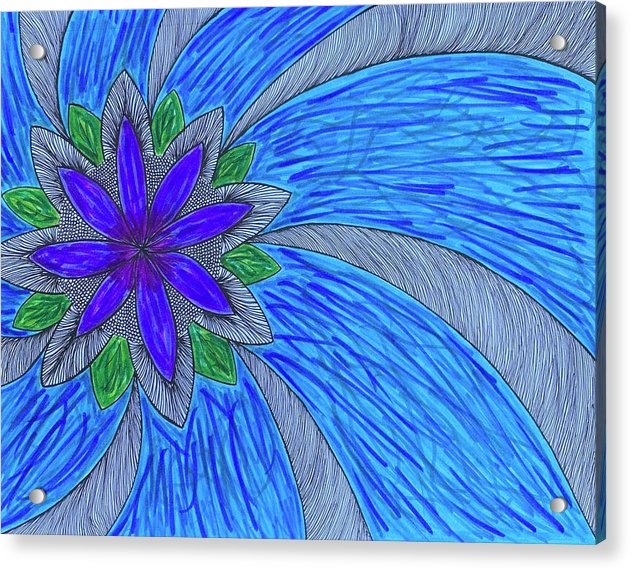 Shining Flower - Acrylic Print