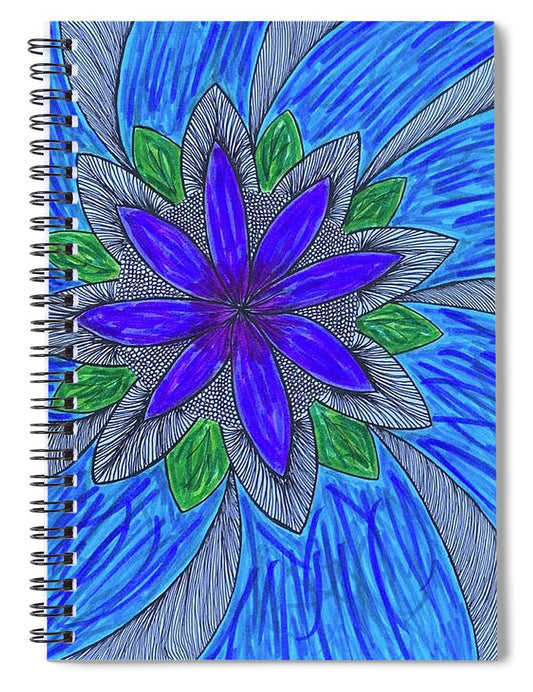Shining Flower - Spiral Notebook